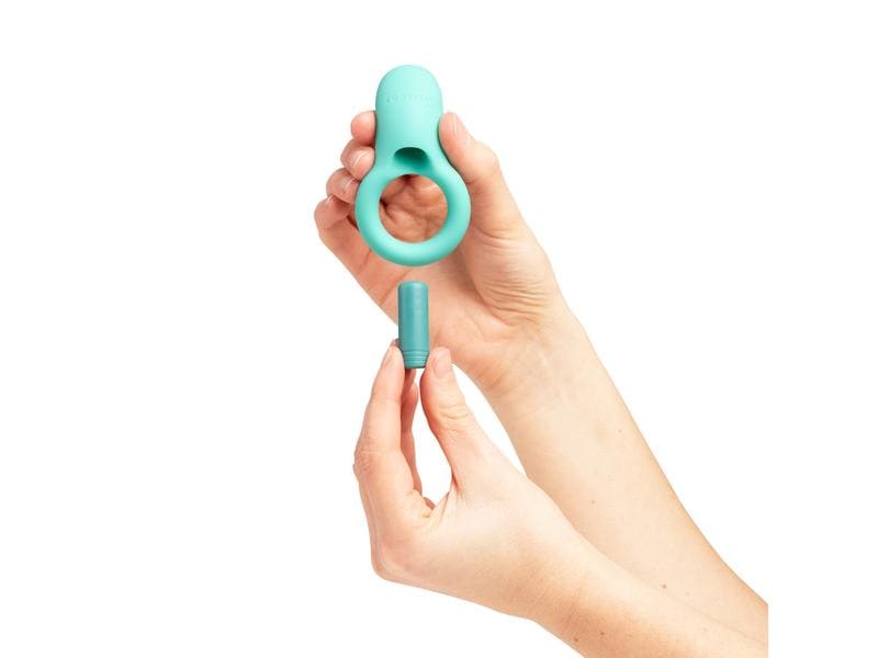 Amorelie Penisring mit Vibration «Dance» Türkis Hochwertiges Sextoy