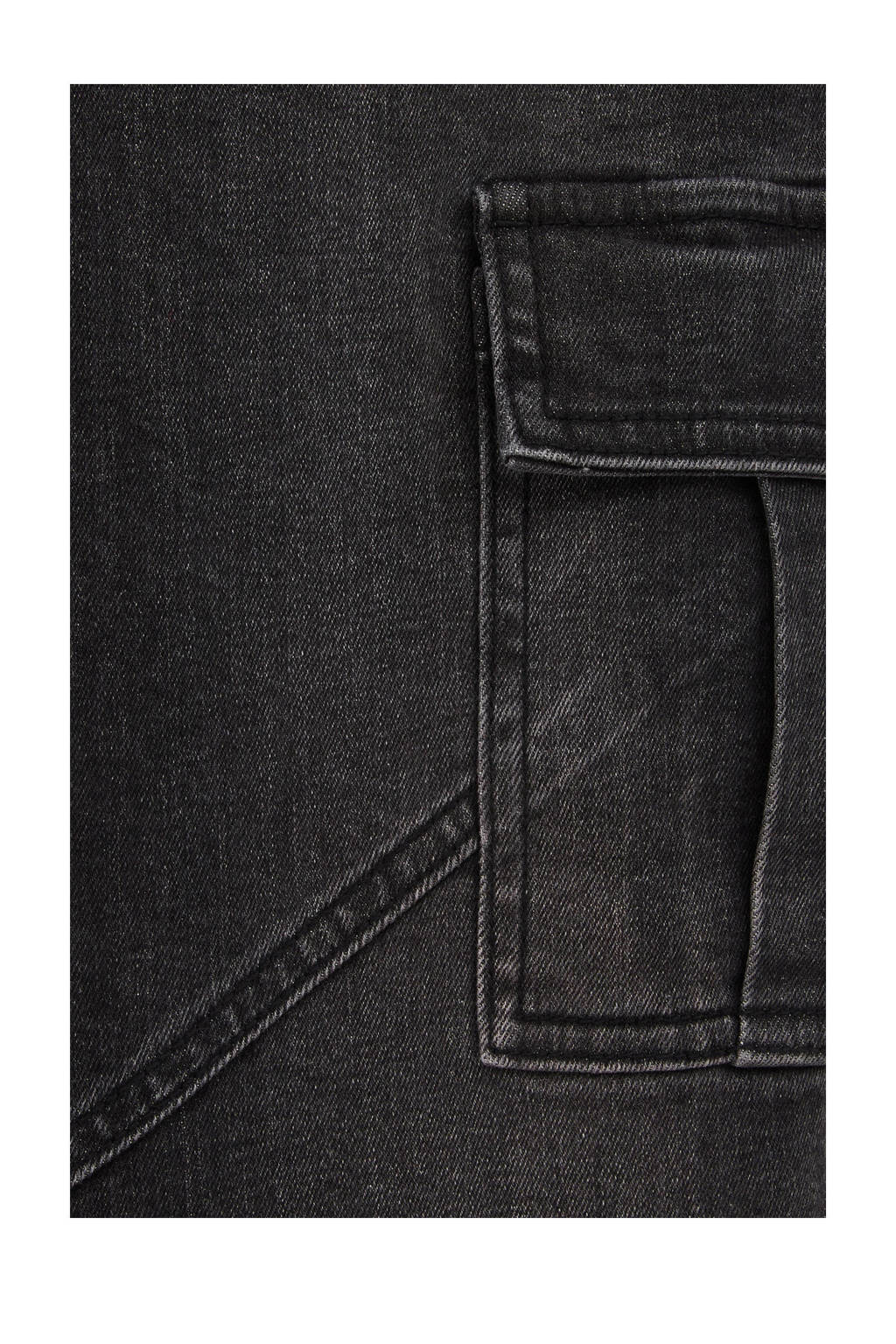 WE Fashion tapered fit jeans black faded