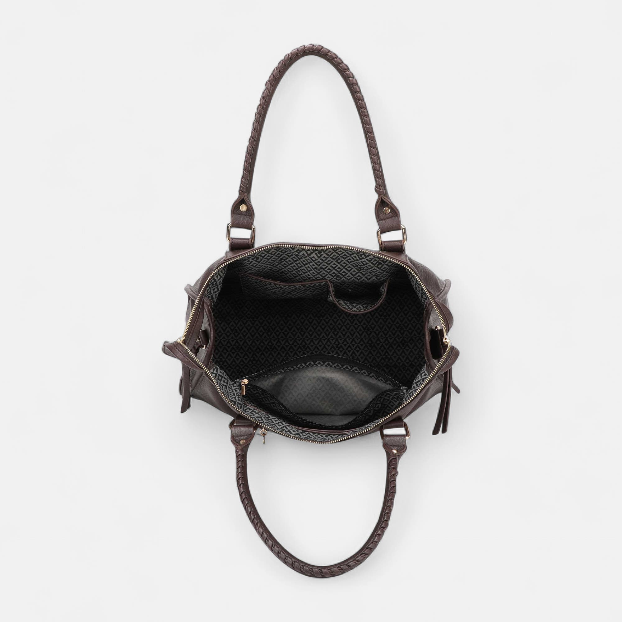 Sac de shopping marron