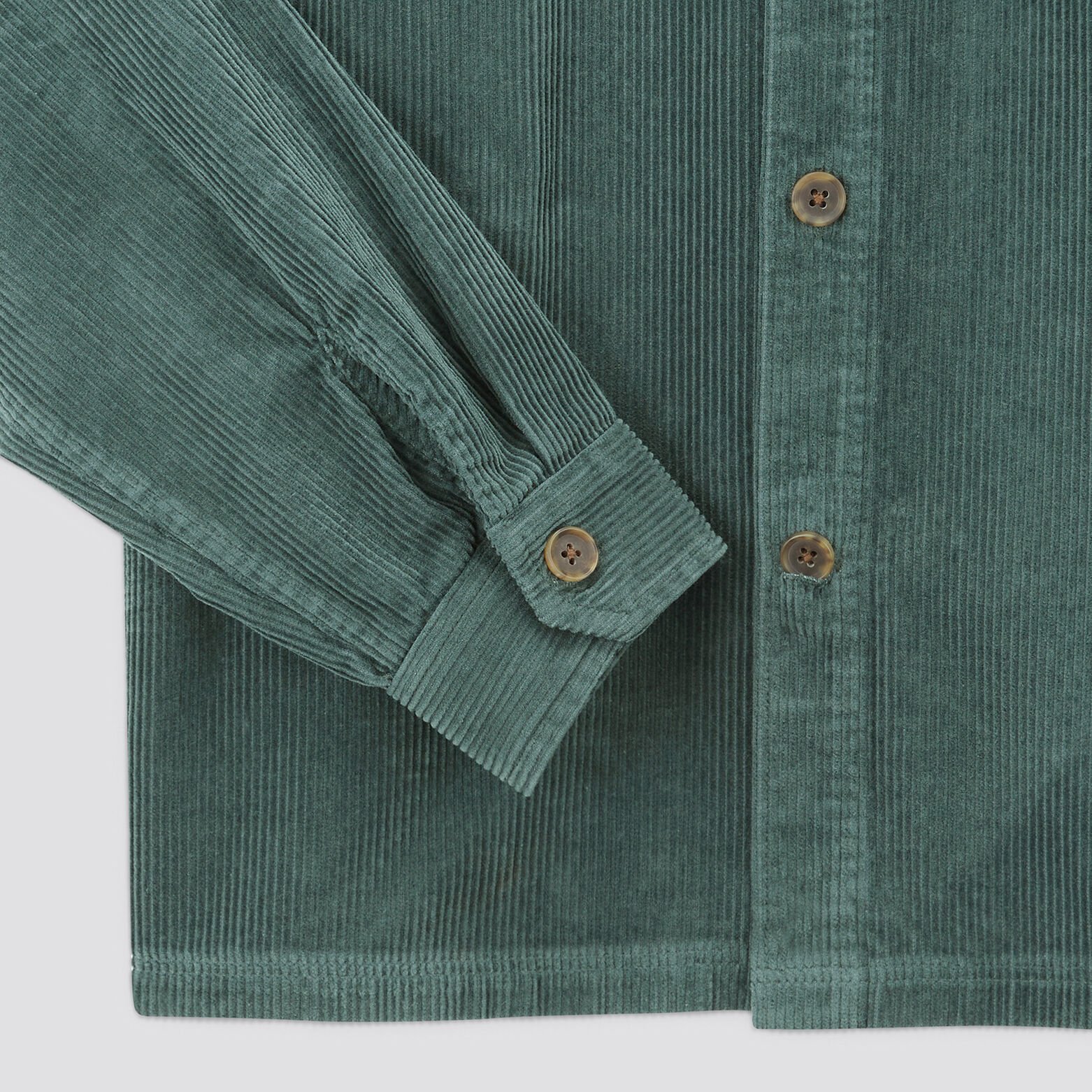 Surchemise velours unie Bleu moyen