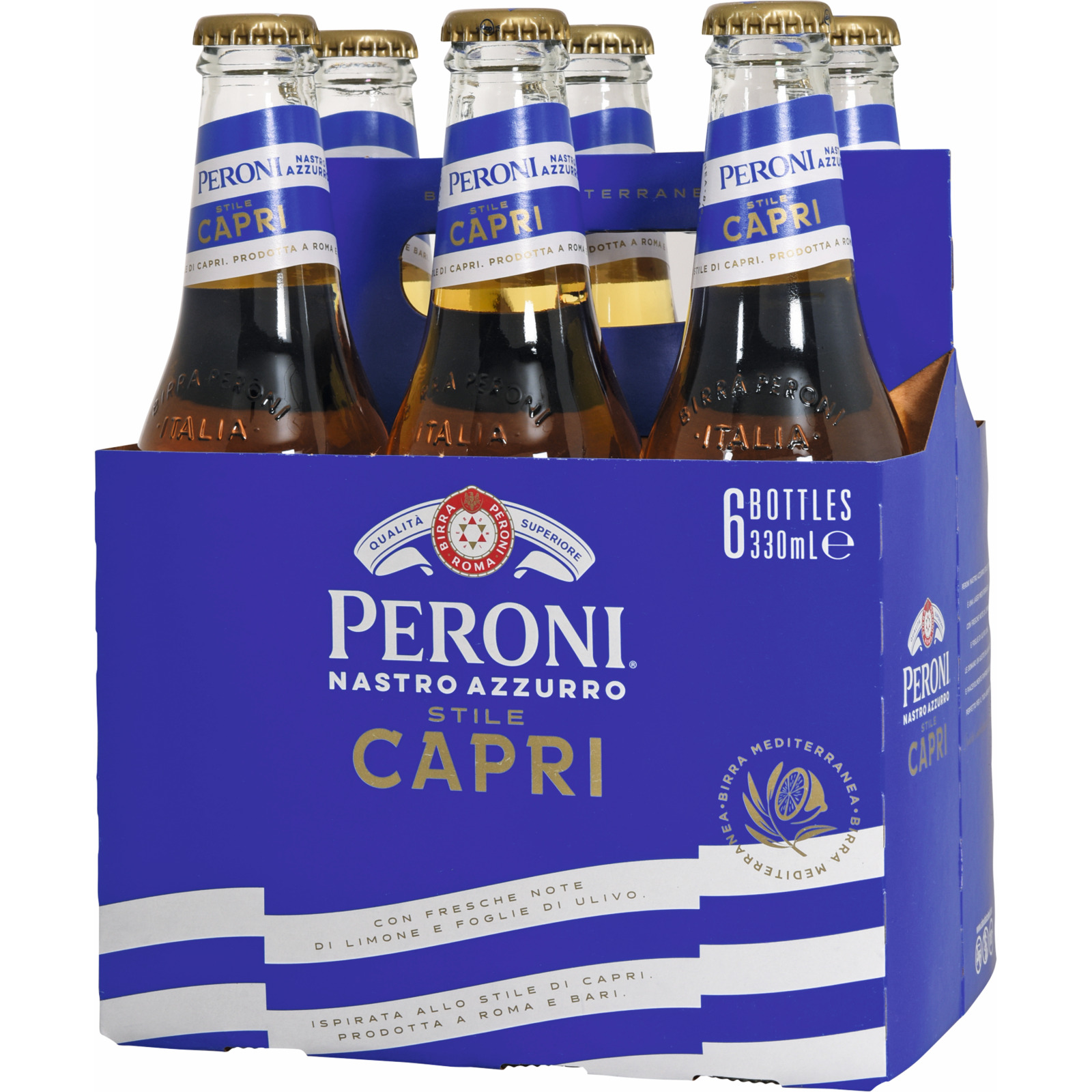 Peroni Nastro Azzuri Stile Capri Bier 6 x 33 cl