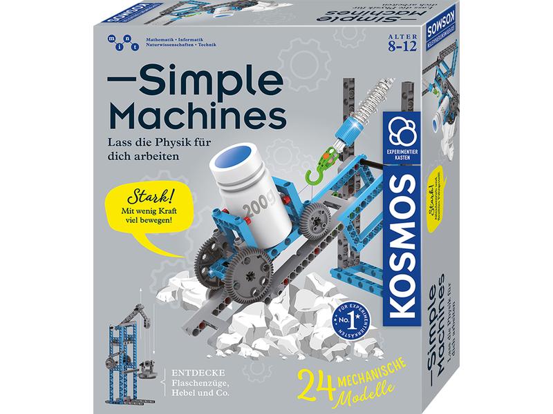 Kosmos Experimentierkasten Simple Machines Mechanik-Bausatz für 24 Modelle
