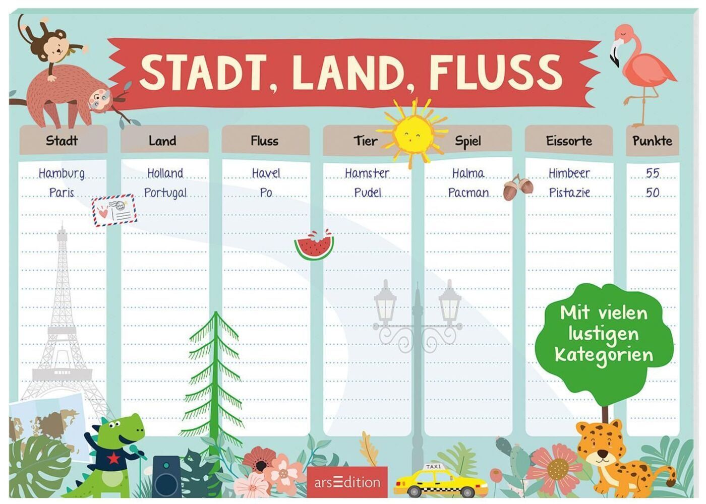 Spiel - Stadt, Land, Fluss