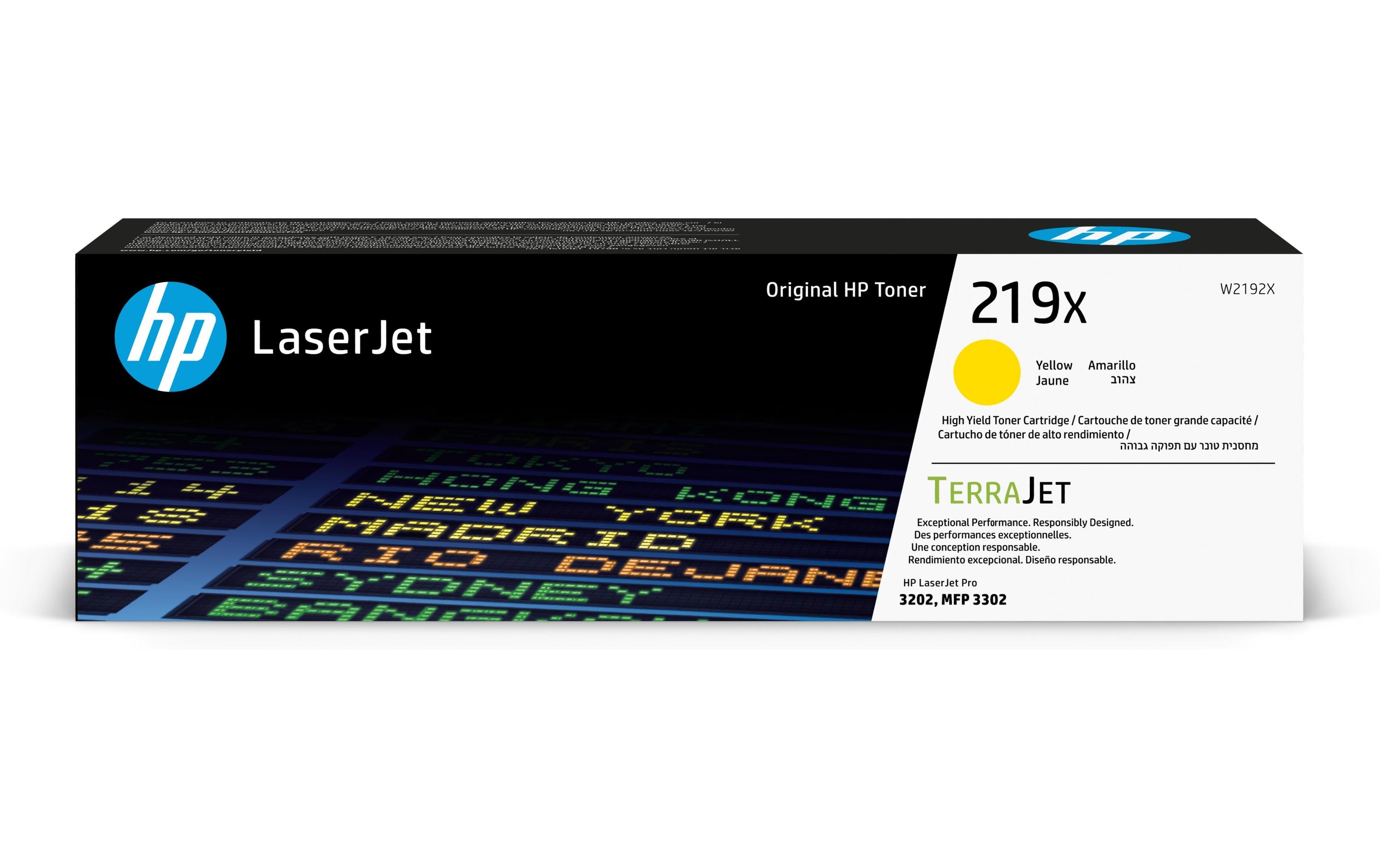 Toner 219X (W2192X) Yellow<br>Druckerpatrone, Gelb