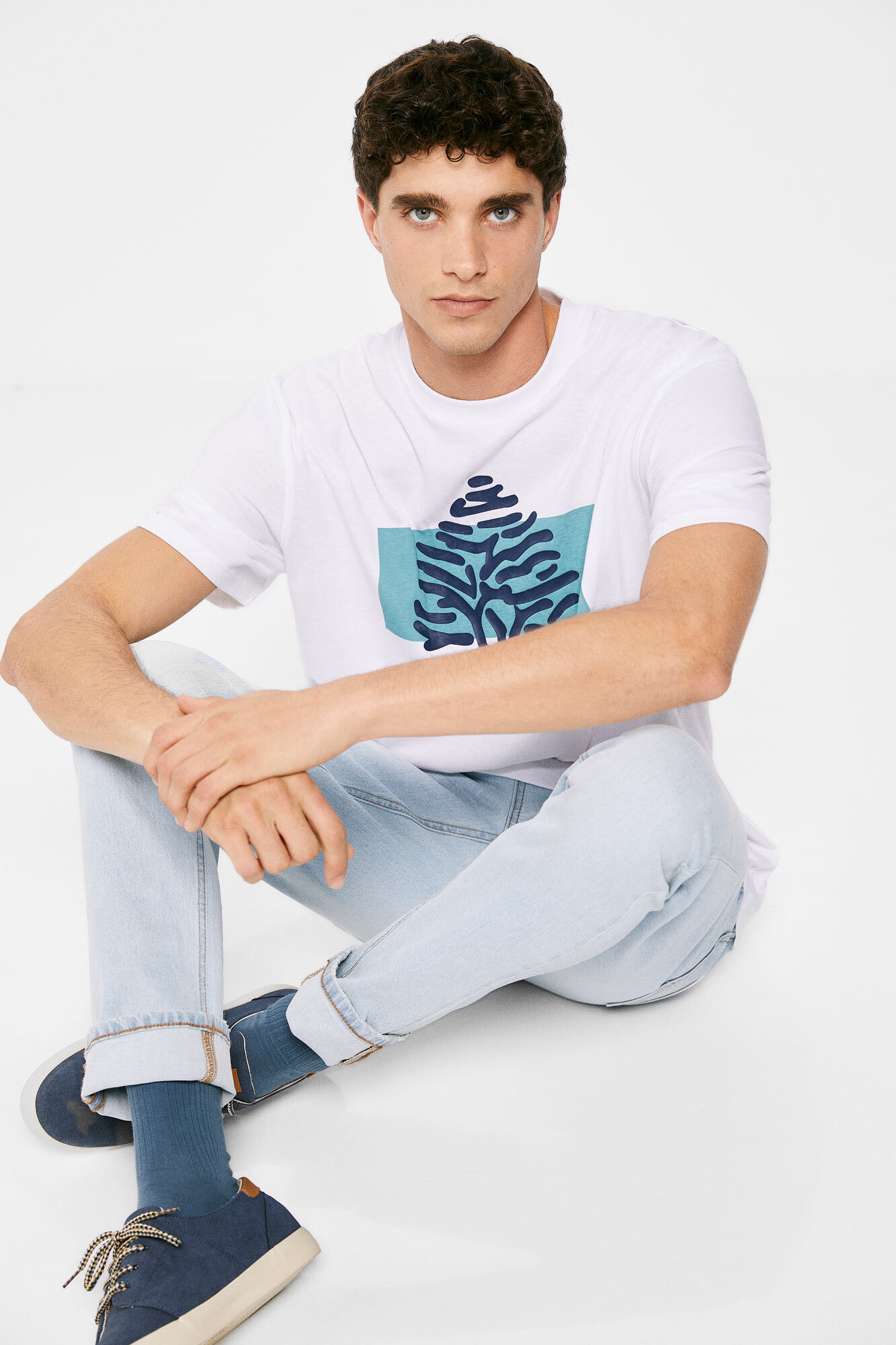 Camiseta com logo - branca