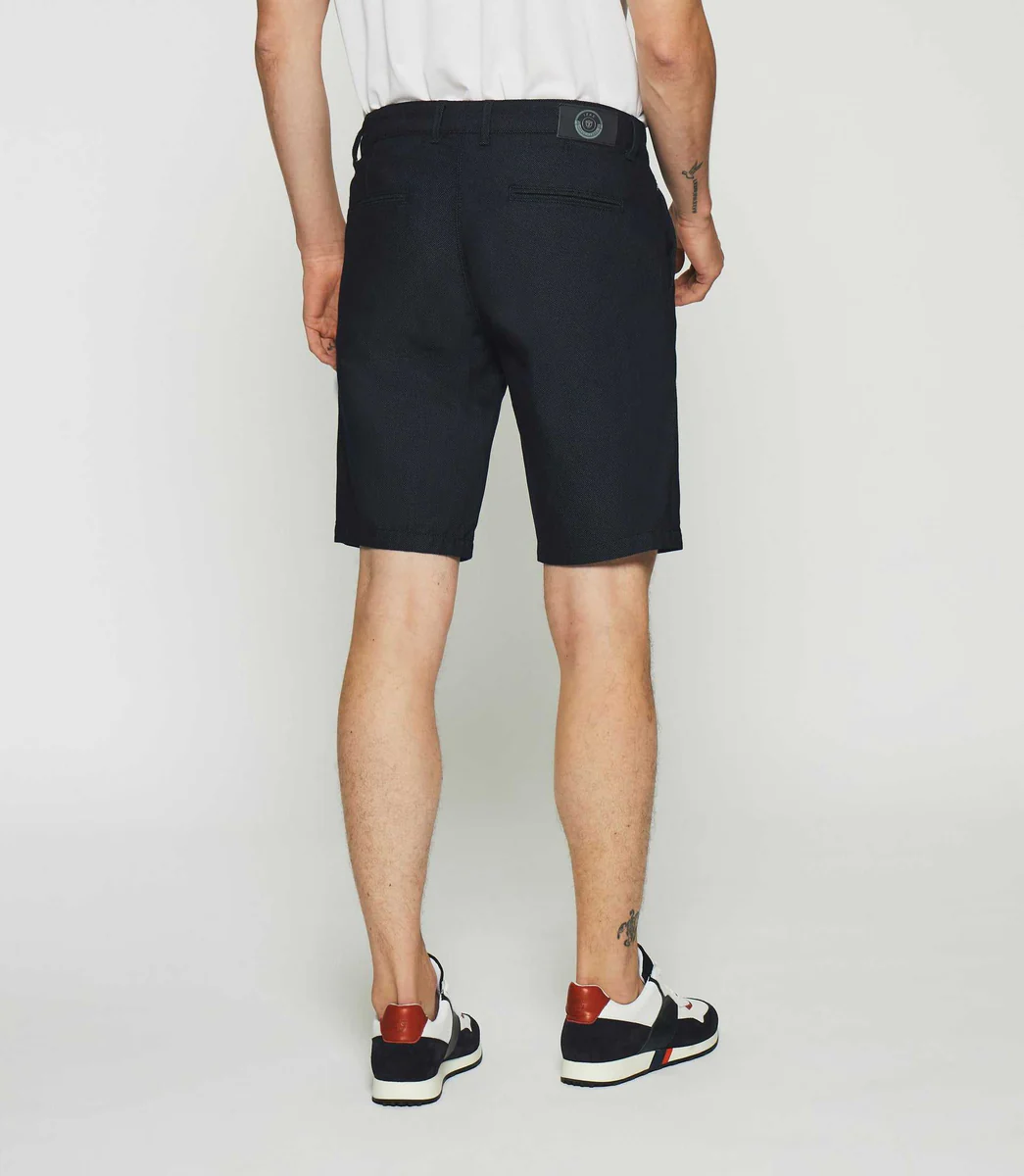 Bermuda en coton marine