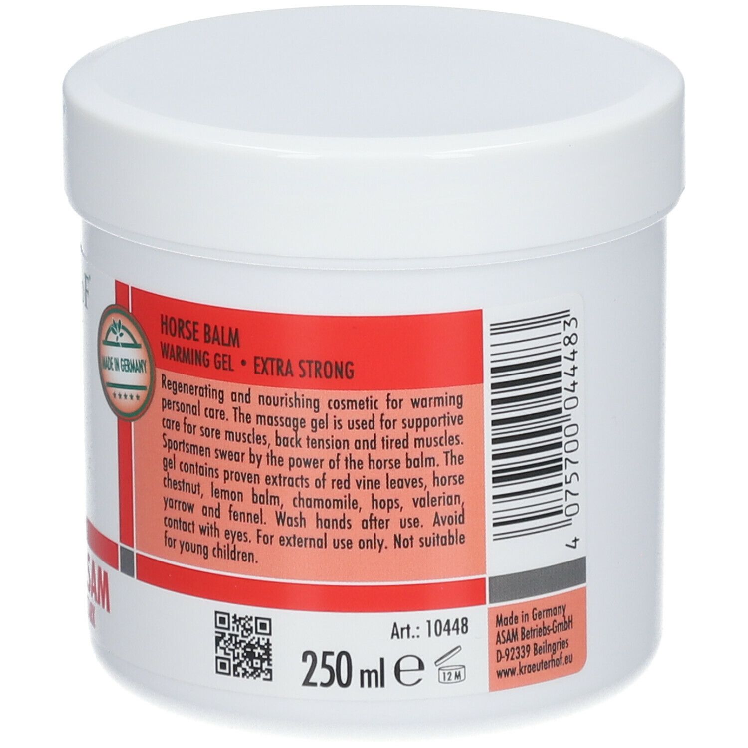 Kräuterhof® Pferdebalsam wärmend - extra stark
