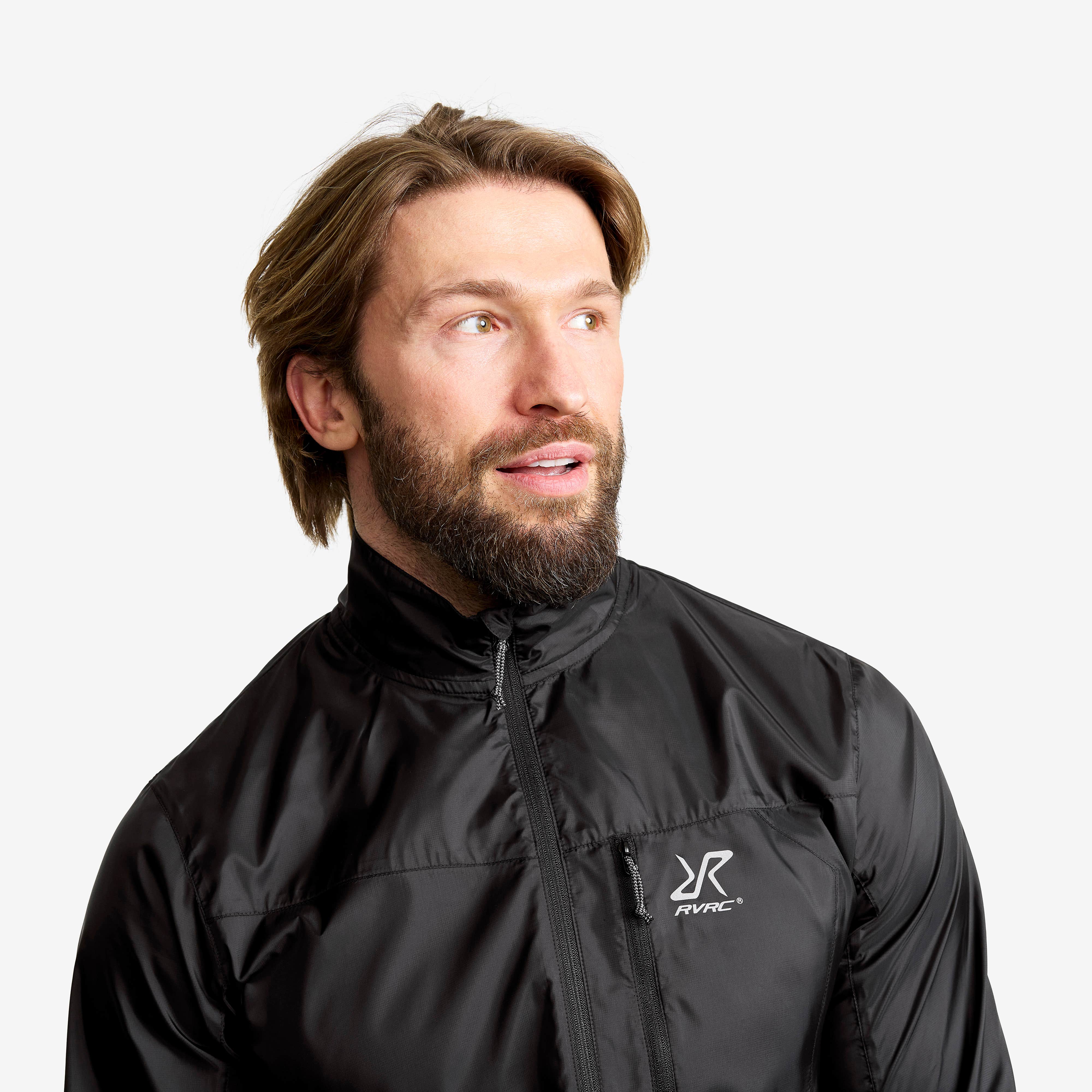 Unit Light Windbreaker Herre Black