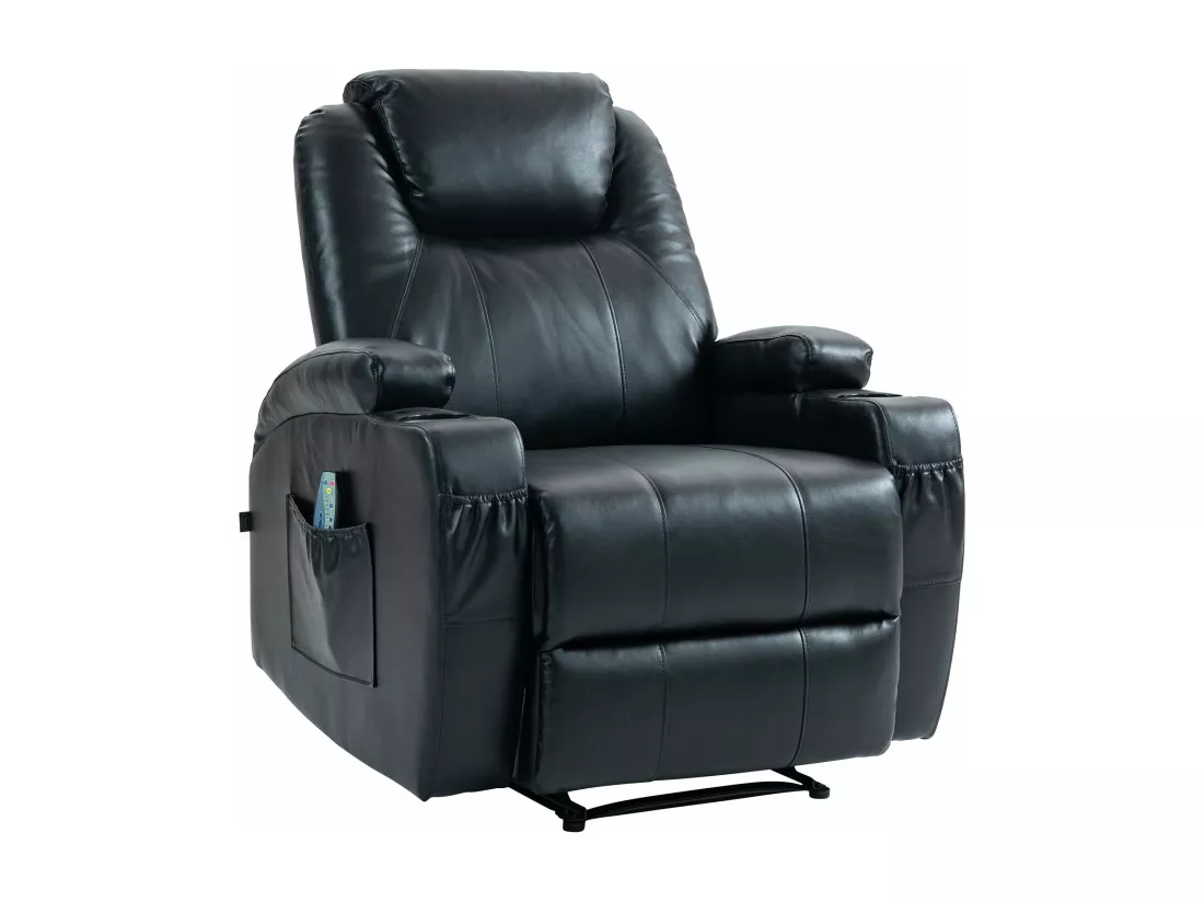 Fauteuil - Similicuir - Noir - Galena