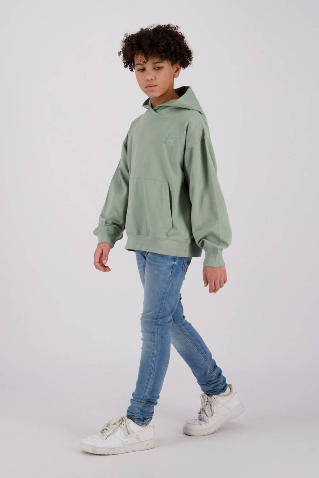 Raizzed hoodie Austin met backprint zachtgroen