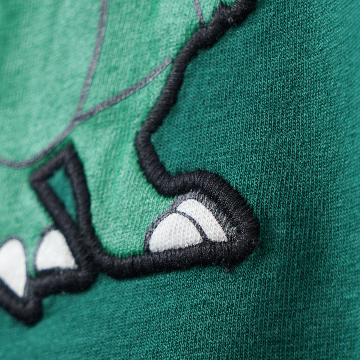 Topolino Jungen Langarmshirt mit Dino-Applikation dunkelgrün