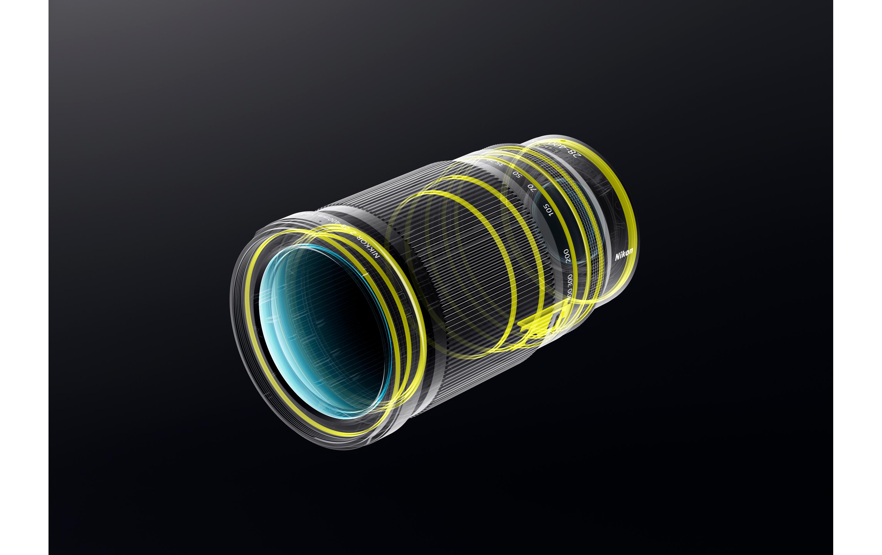 Zoomobjektiv NIKKOR Z 28-400 mm F/4-8 VR Nikon Z<br>14,2-faches Super-Telezoom-Objektiv