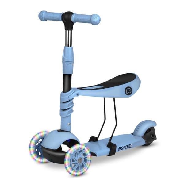 Ricokids Todi Tricycle Scooter - Blå/Grå