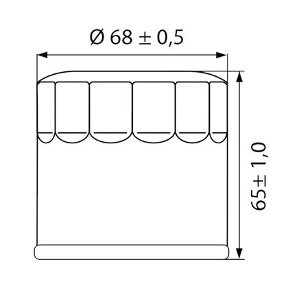 Filtre à huile Ison 553 ELEMENT Type Origine