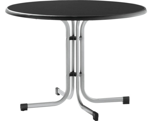 Opvouwbare tuintafel Ø100cm, antraciet