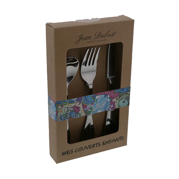 Coffret de 3 couverts enfants Tag Jean Dubost