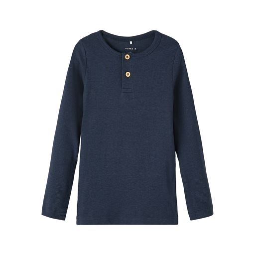 Name It Kab Langærmet T-shirt, Dark Sapphire, 86 cm