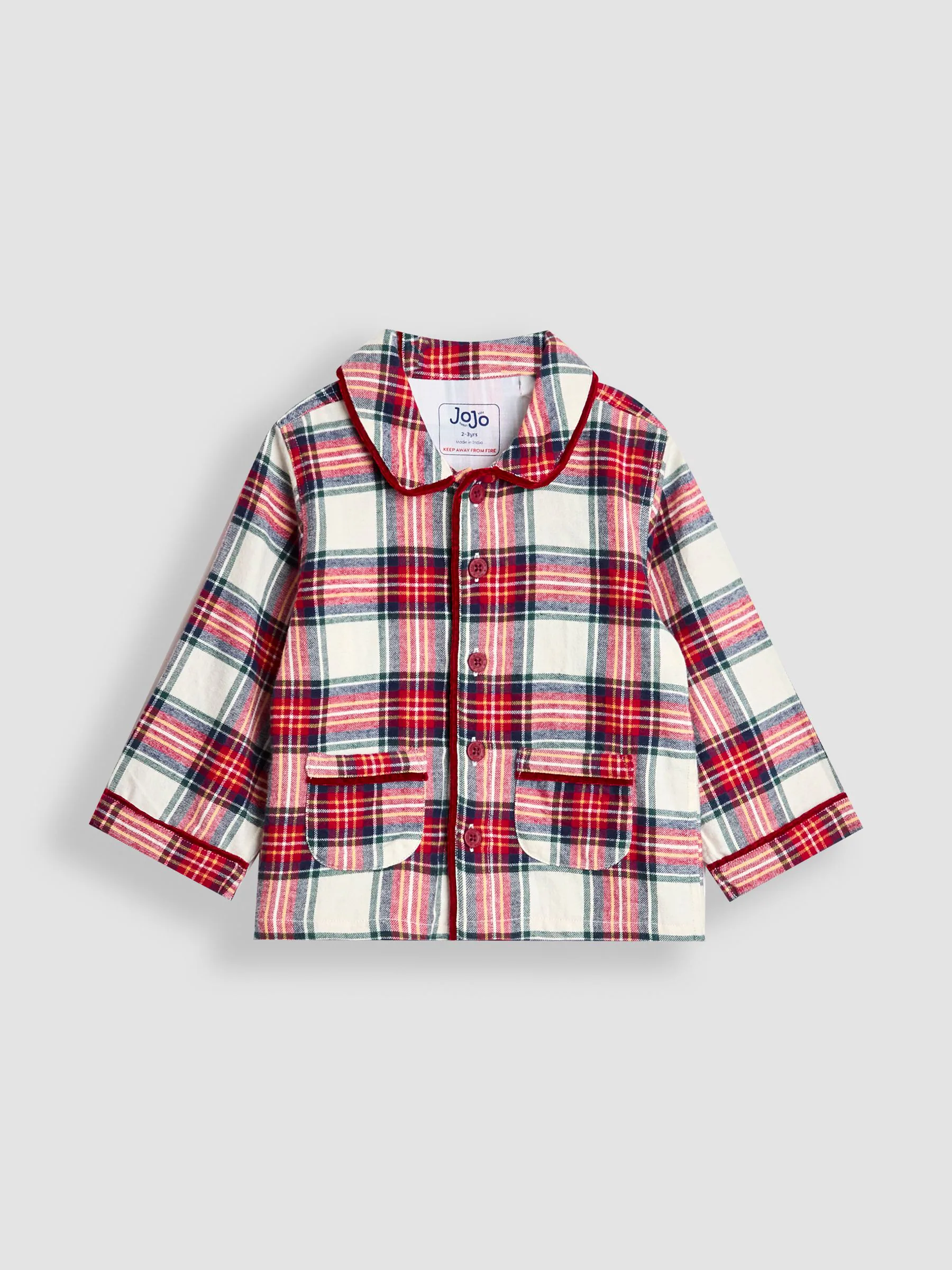 JoJo Maman Bébé - Geweven geruite pyjama