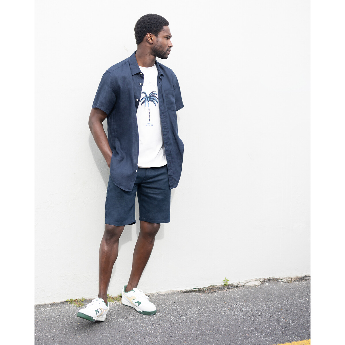 COLEÇÕES LA REDOUTE<br>Bermudas de linho