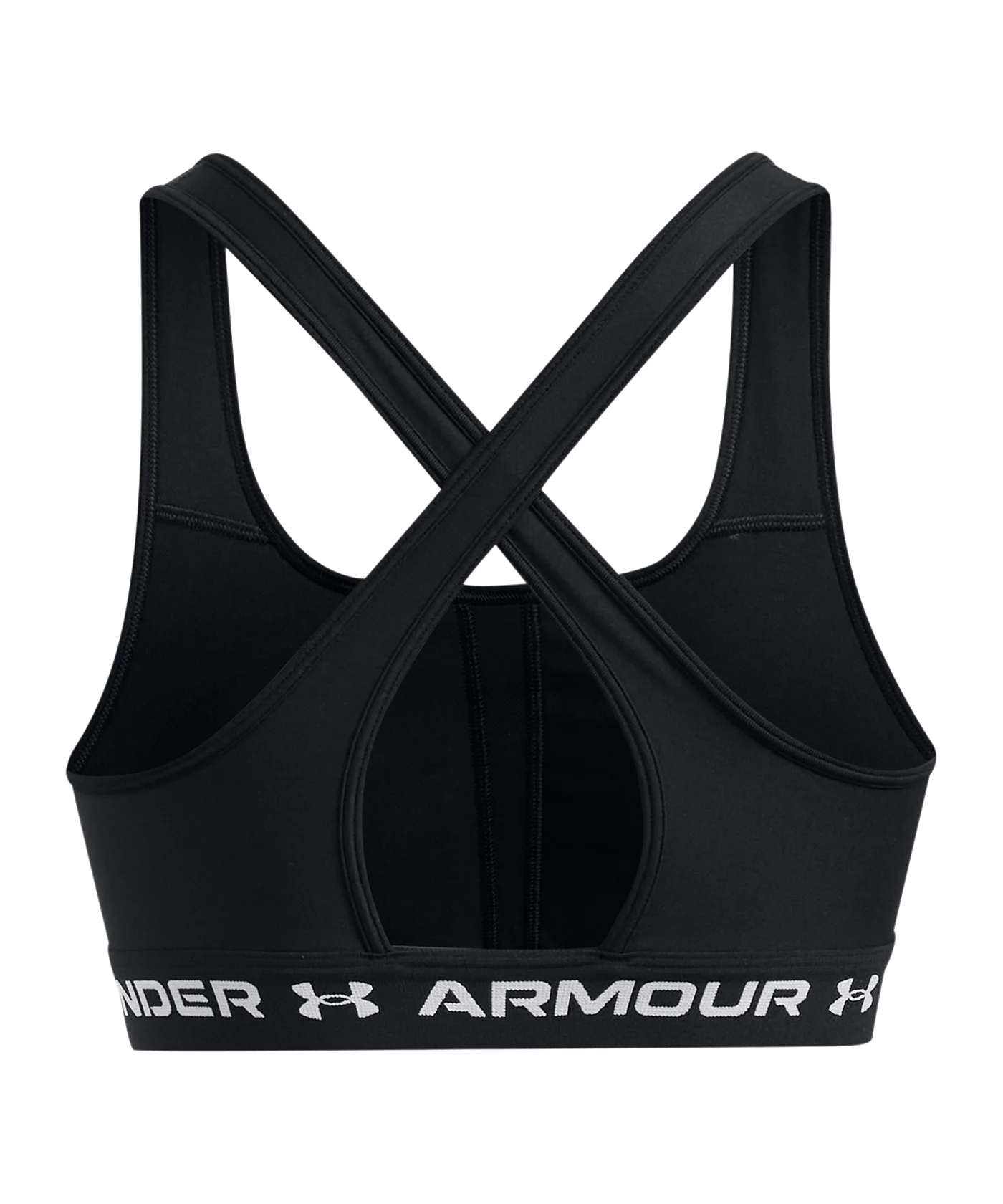 Under Armour Crossback Mid Sport-BH Damen Schwarz F006