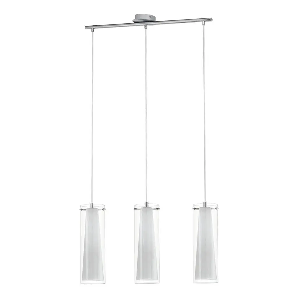 EGLOPinto-Hanglamp-3Lichts-Chroom-Helder,Wit