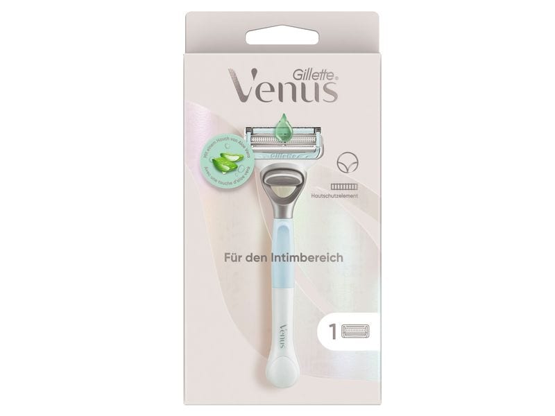 Gillette Venus Damenrasierer Für den Intimbereich 1 Stück Rasierer für den Intimbereich mit einer Ersatzklinge