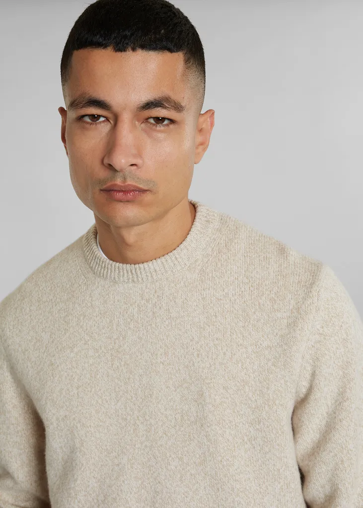 Pull col rond épais mouliné laine Geelong L'Exception Paris