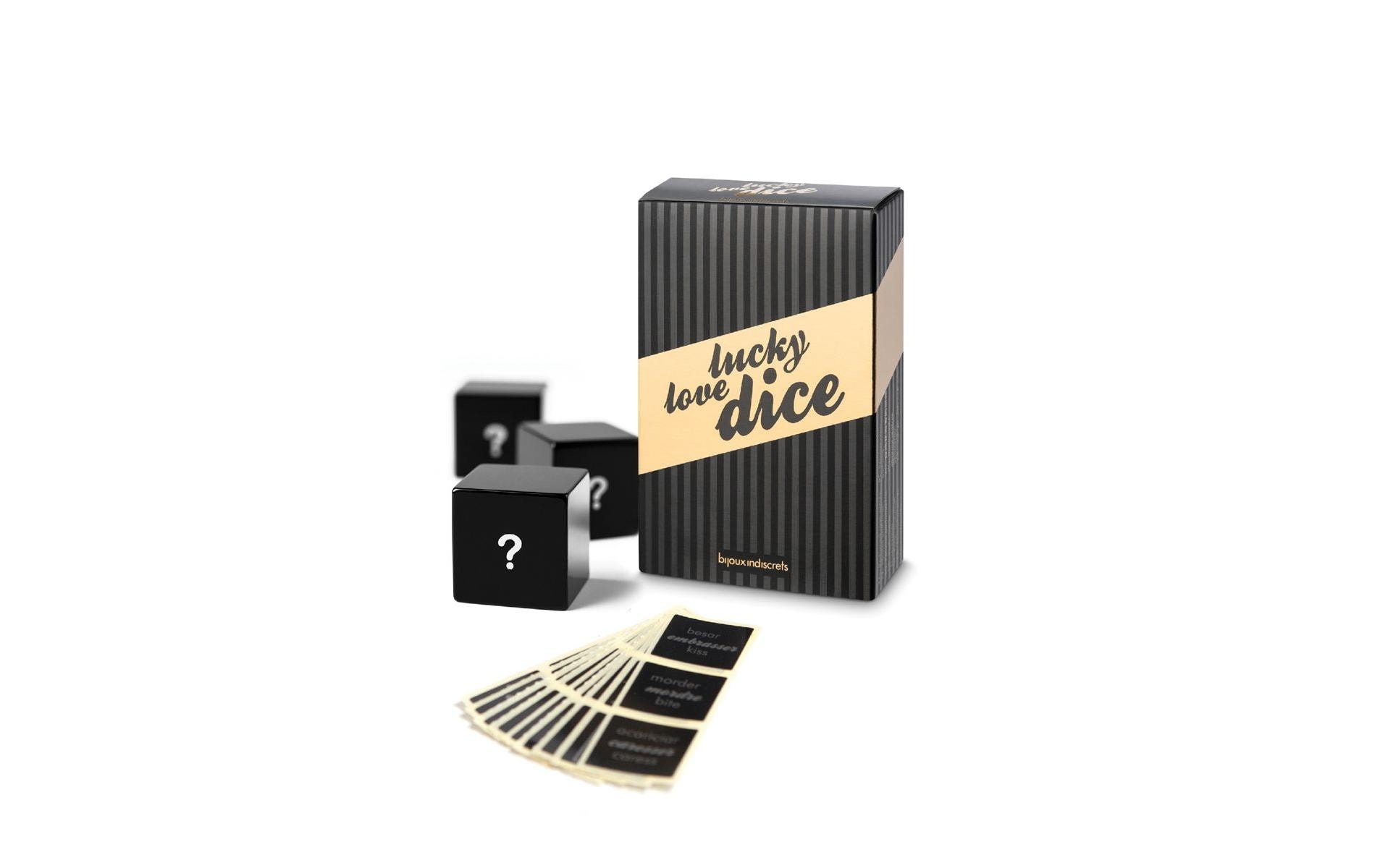 Sexwürfel Lucky Love schwarzLiebeswürfel für erotische Spiele