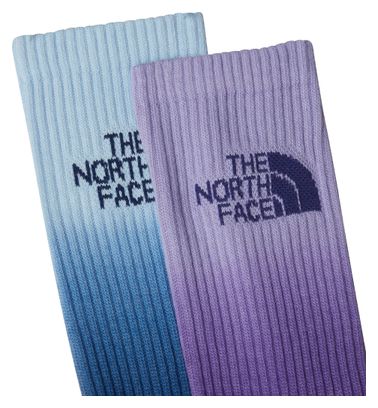2 Paires de Chaussettes The North Face Everyday Dip-Dye Mi-Mollets Violet/Bleu (x2)