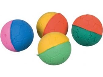 Trixie Soft ball, skumgummi, ø 4.3 cm, 4 stk., ass. farver