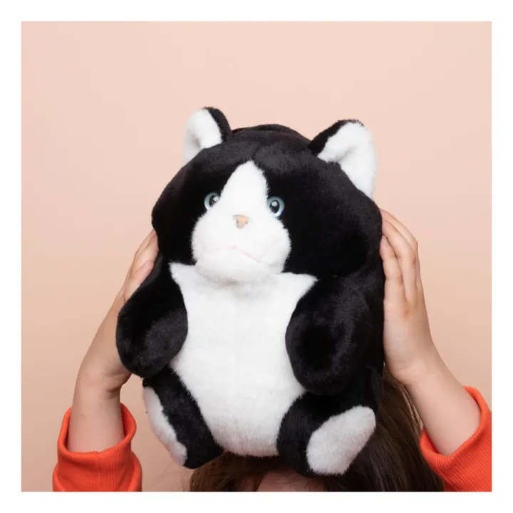 La Pelucherie Peluche Roodoodoo Chacha le Chat | Noir