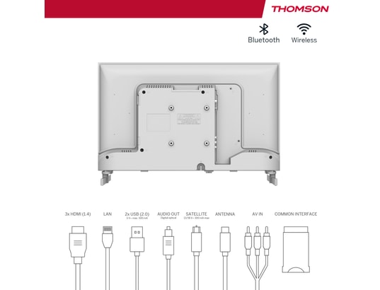 THOMSON - TV LED 60 cm 24HG2S14CW - Google TV - 12Volt - Blanc