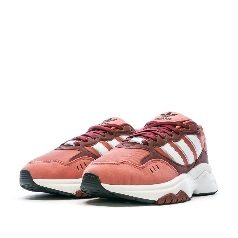 Adidas Baskets Blanche/Rose Fille Adidas Retropy F90