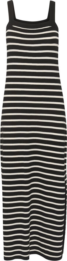 Kaffe KAdaisy Knit Dress Black/turtledove stripe