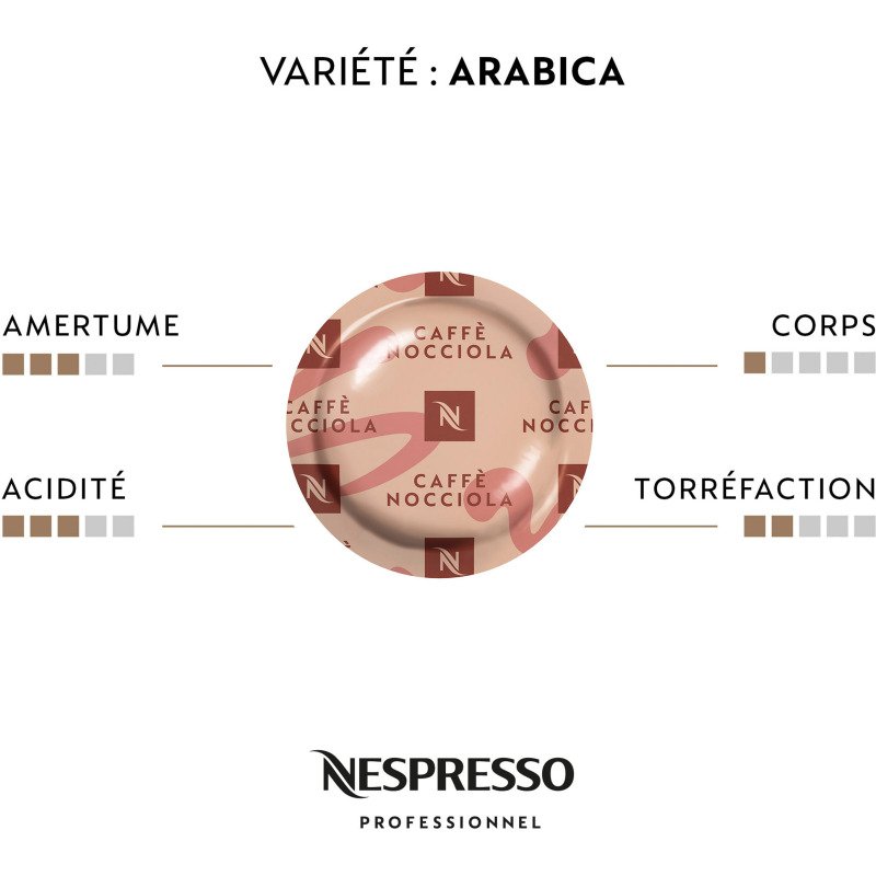 Capsule de café Nespresso Professionnel Nocciola  - Boite de 50