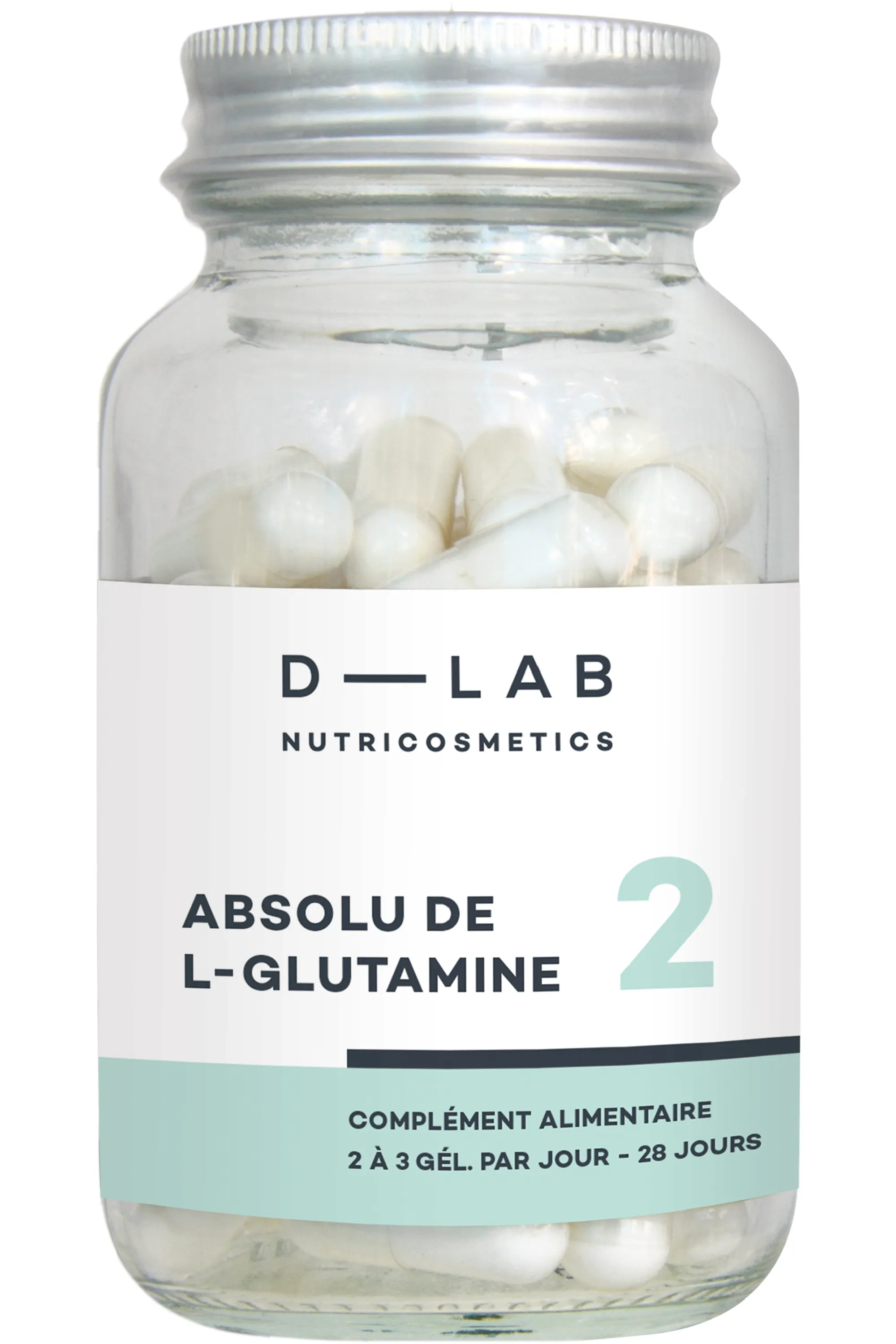 D-LAB Nutricosmetics Complément alimentaire digestion Absolu de L-Glutamine-138 g