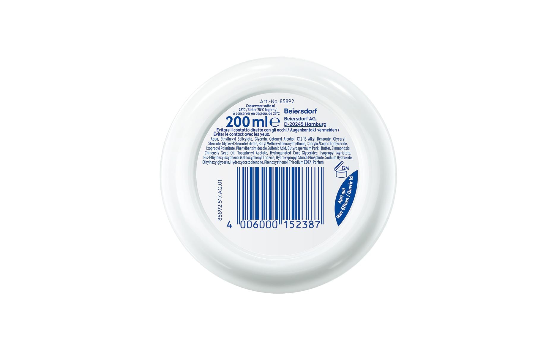Soft erfrischende Feuchtigkeitscreme Topf LSF 15 200 mlCreme mit Sonnenschutz für eine gesunde Haut