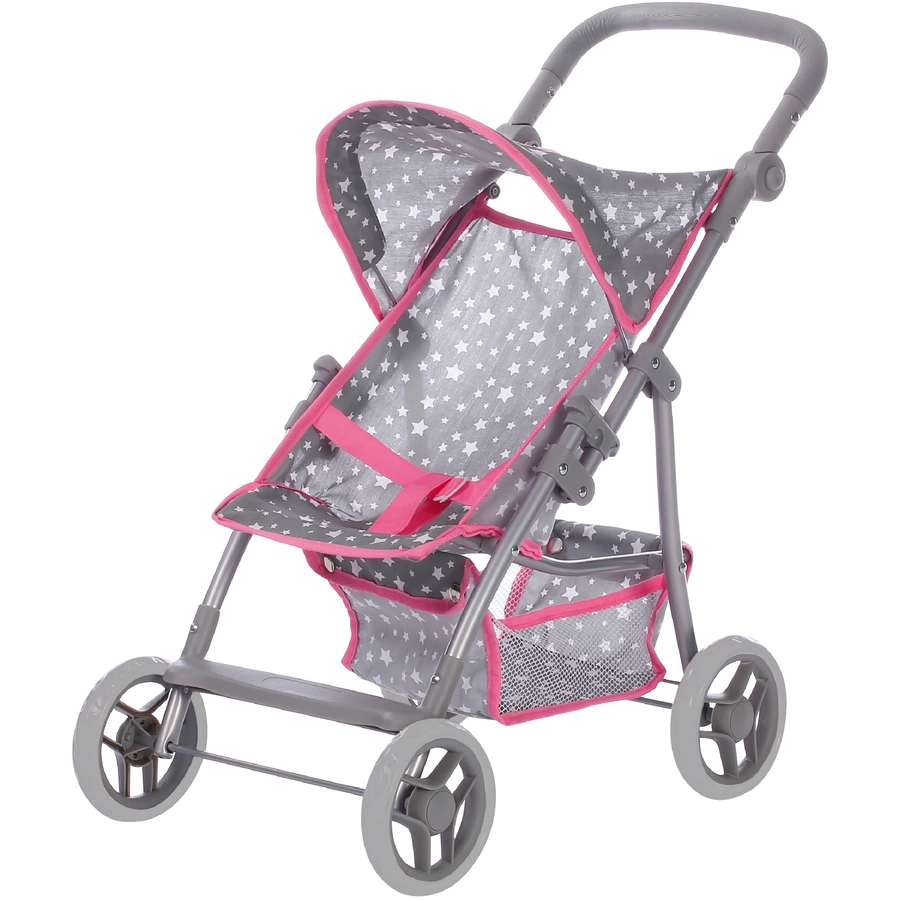 knorr toys® Puppenbuggy Liba - Star grey grau