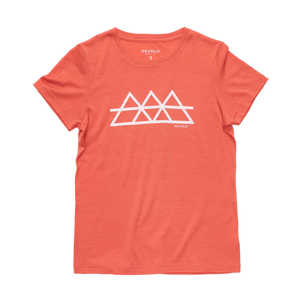 Devold Classic Merino 150 Triple T-shirt, dame (Coral)