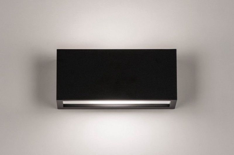Lumidora Wandlamp 30897 - E27 - 6.0 Watt - 470 Lumen - 2700 Kelvin - Zwart - Kunststof - Buitenlamp