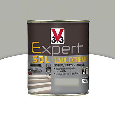 Peinture extérieure et intérieure pour sol tenue extrême V33 pierre d'alun 500 ml