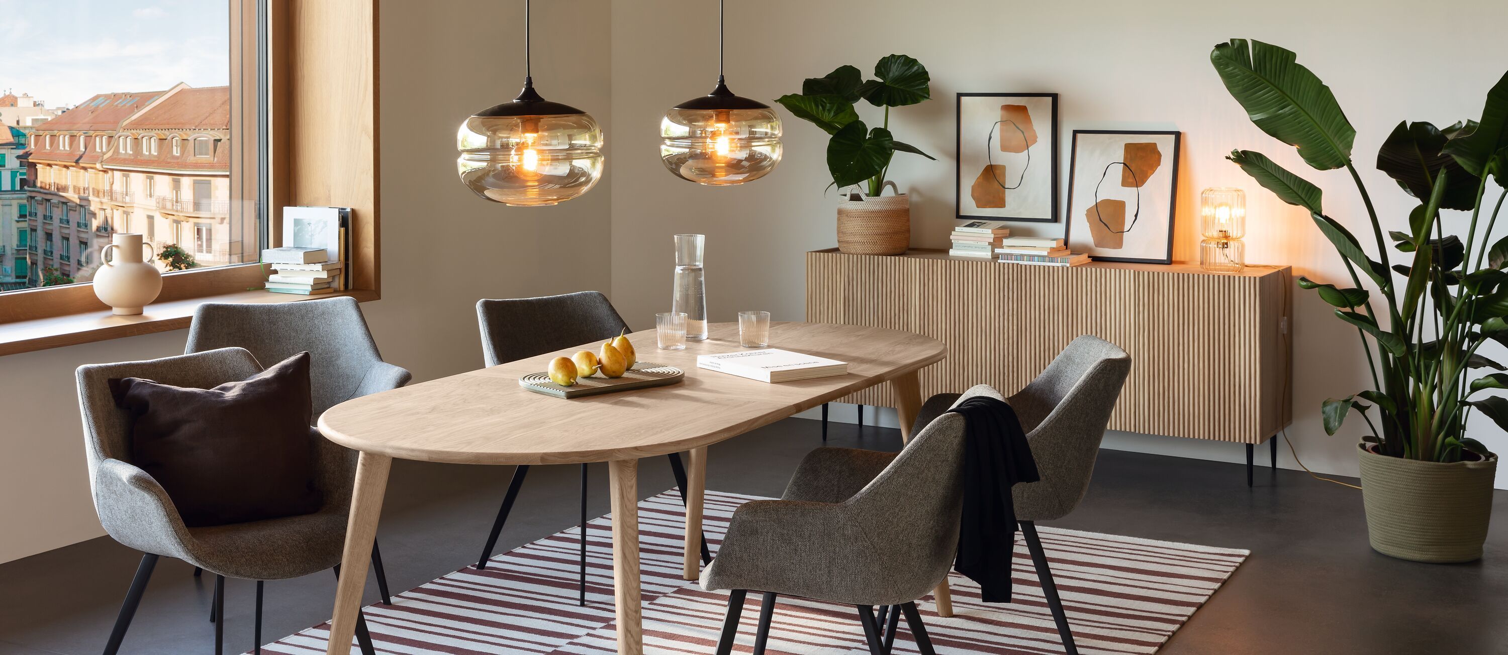 ILVI Sideboard - Natur / B: 180.0 cm x T: 45.0 cm x H: 77.3 cm