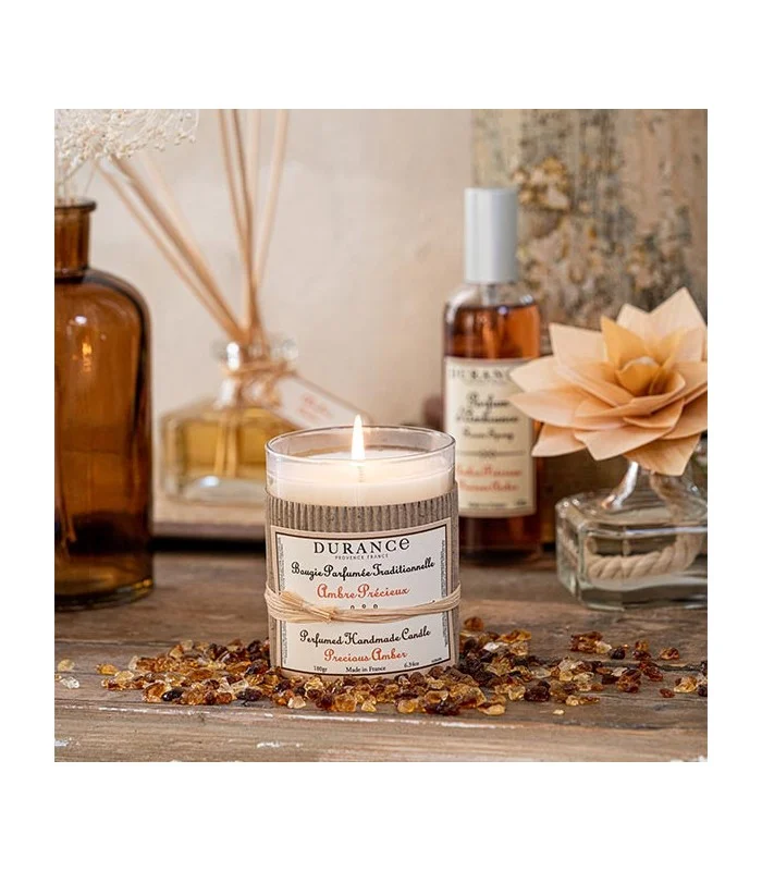 Grande bougie Ambre Précieux 280 gr