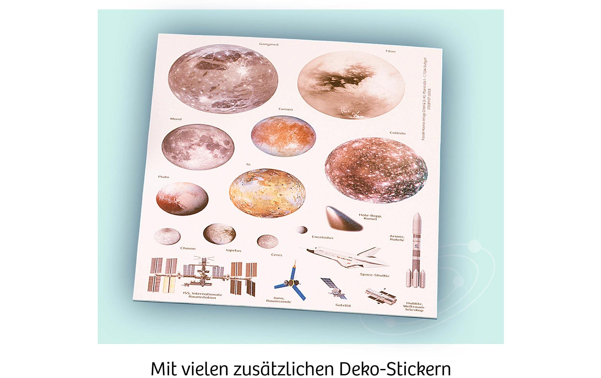 Experimentierkasten Nachtleuchtende PlanetenWandsticker in 3D