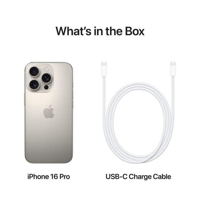 iPhone 16 Pro 5G smartphone 512GB (naturlig titanium)