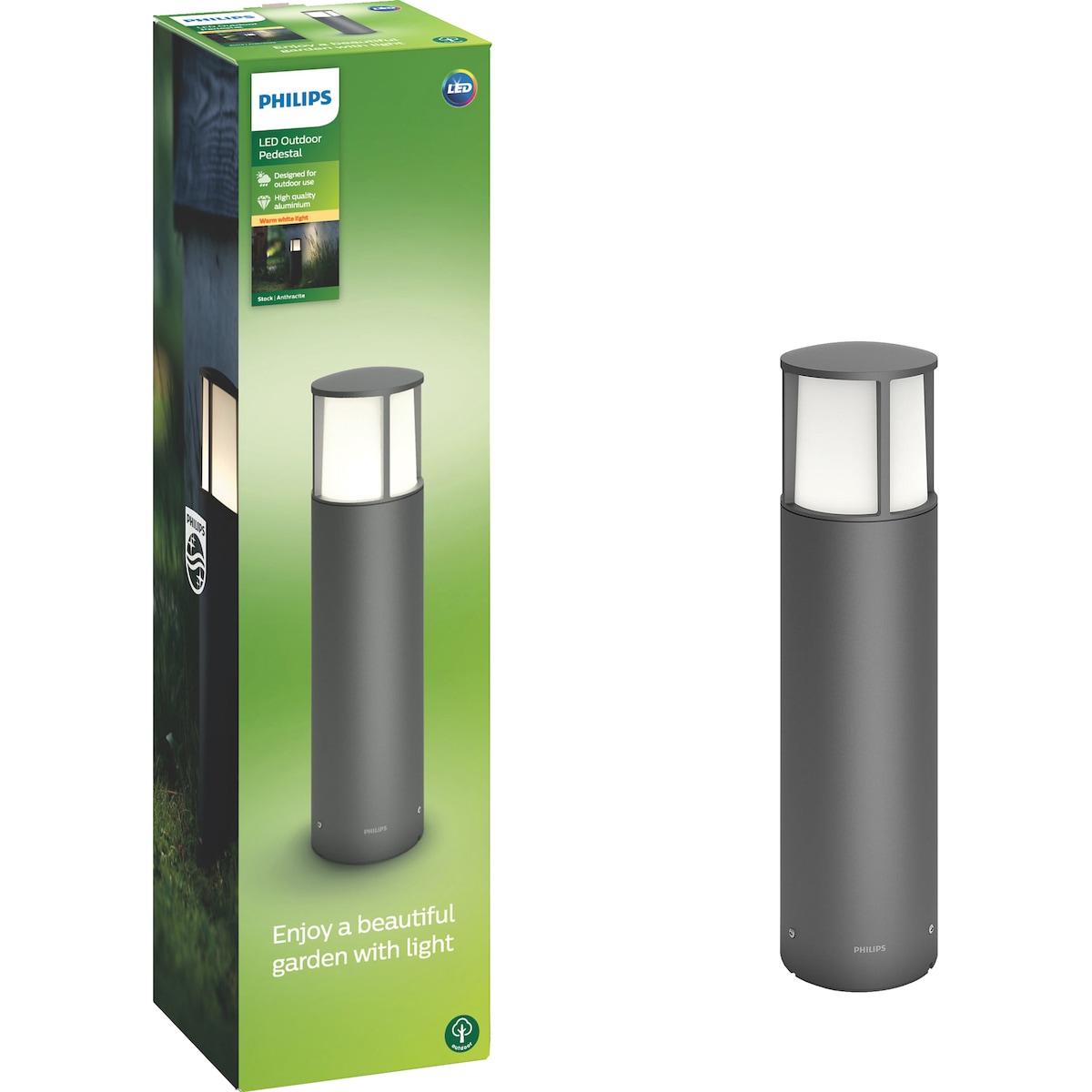 Philips Stock utendørs sokkelampe 5,5W