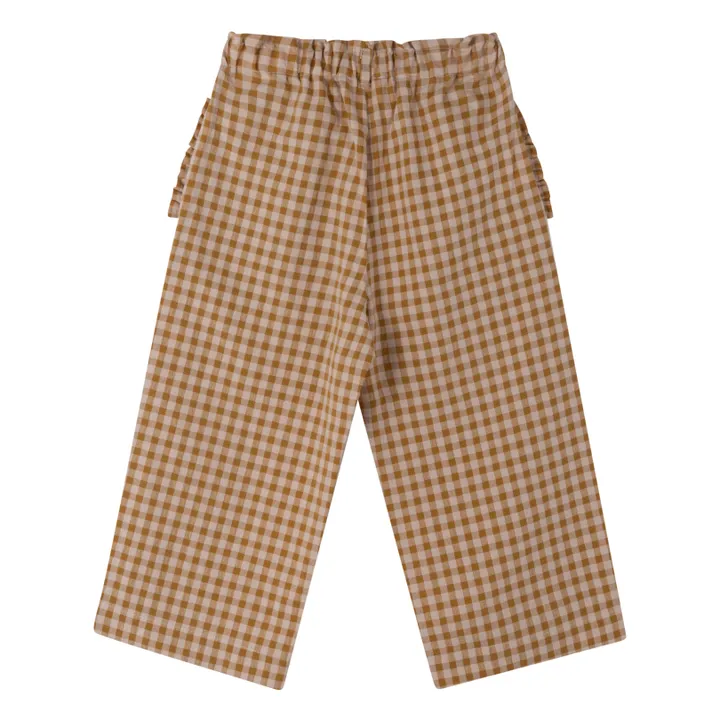 Babe & Tess Pantalon de Pyjama Vichy | Camel