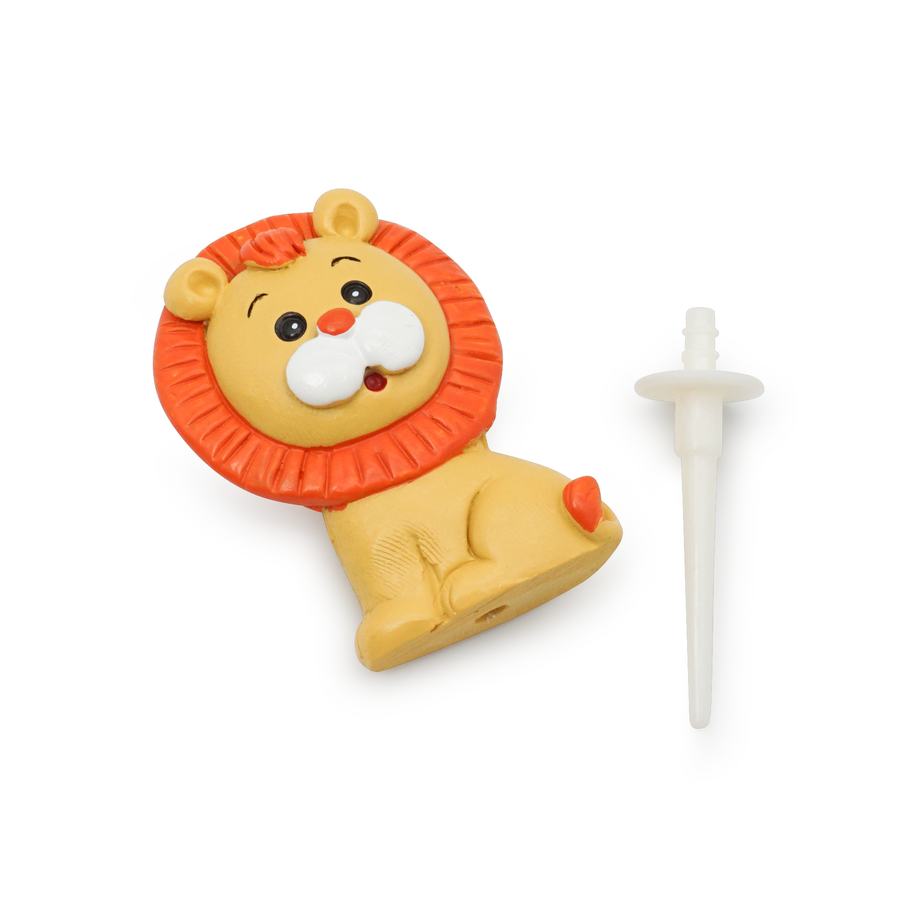 Kuchenstecker Weichkeramik Safari Kinder Tortenstecker Topper Dekoration für Torten - Löwe