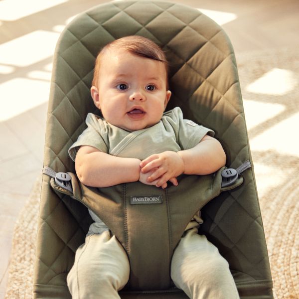 BabyBjörn Bliss Cotton Wipstoel - Zandgrijs