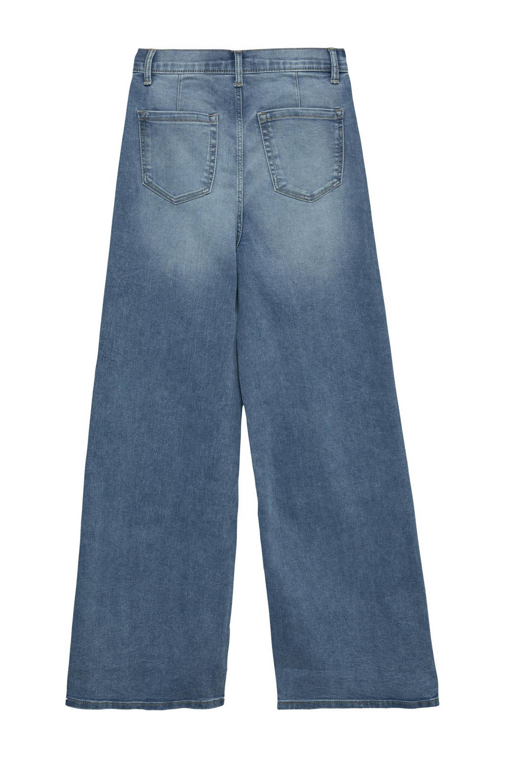 s.Oliver wide leg high waist jeans medium blue denim